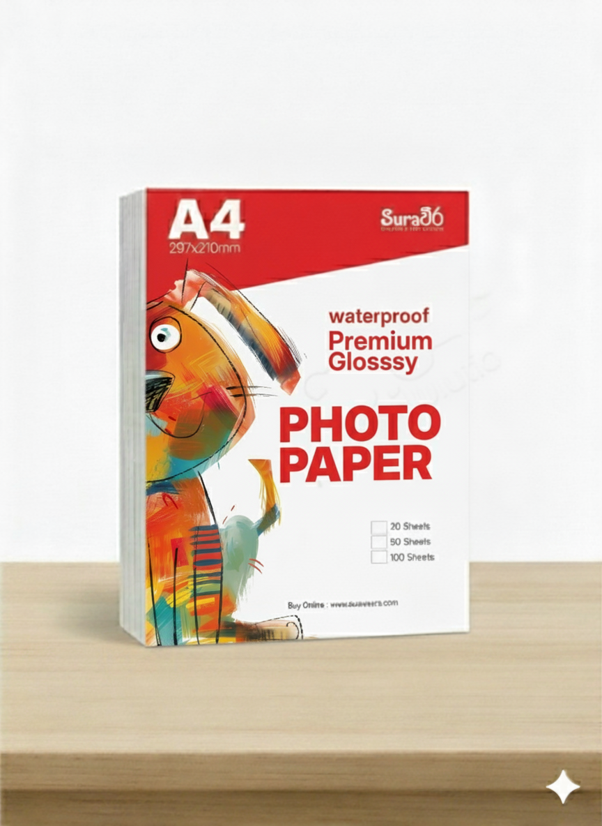 High Quality Waterproof Glossy Inkjet Photo Paper A4 (One Side)